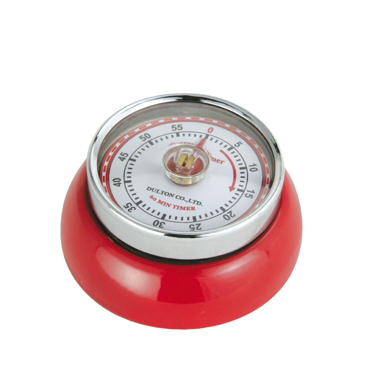 Zassenhaus M072327 Retro Magnetic Kitchen Timer, Red