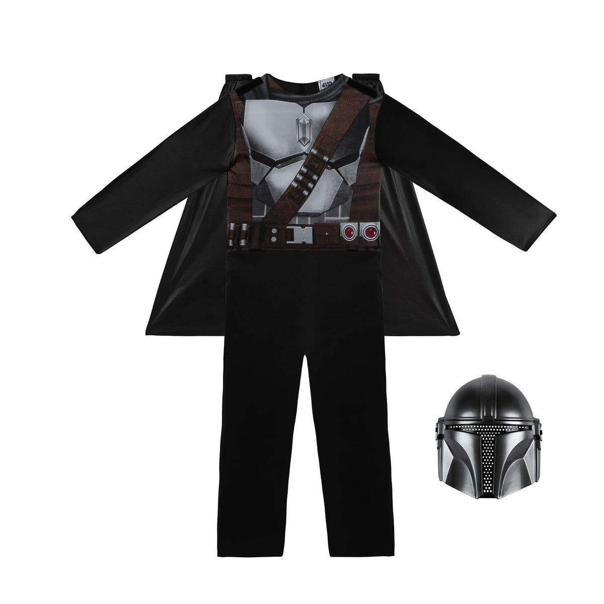STAR WARS Boys Mandalorian Costume, Kids Halloween Costume, Child - Officially Licensed Small