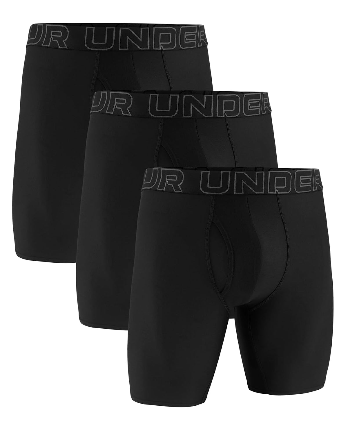 Under Armour Multi-Pack Performance Tech Long-Leg Boxer Brief, 9" Inseam, All-Day Comfort Ropa Interior de Hombres Hombre