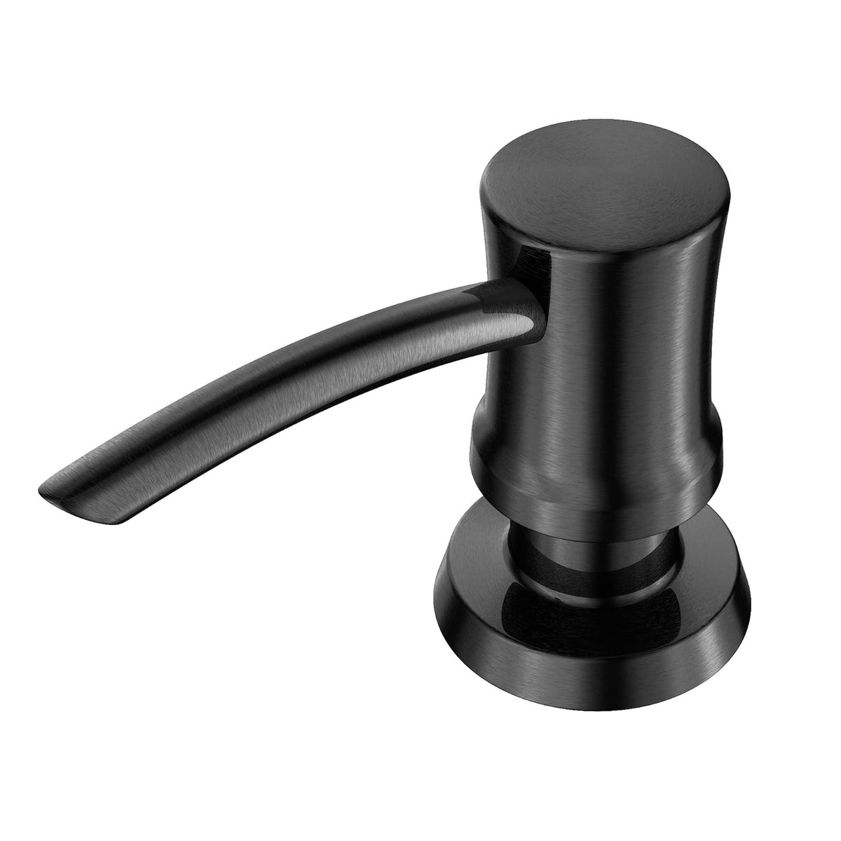 Kraus Dispensador de jabón y loción de Cocina en Acero Inoxidable Negro sin Manchas, KSD-54SFSB
