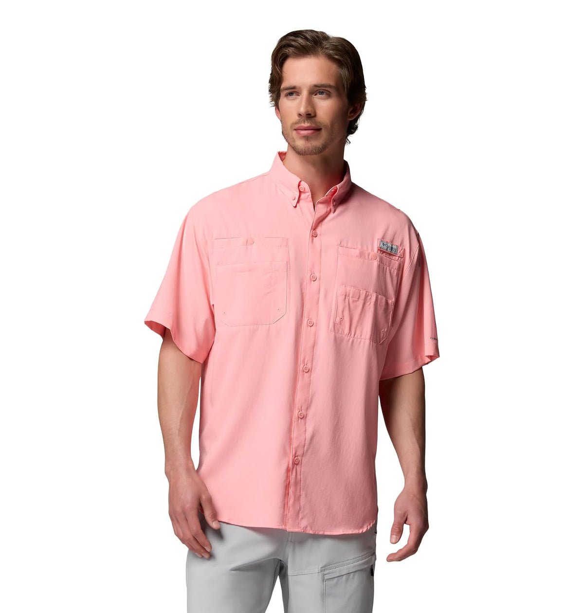 Columbia PFG Tamiami II Camisa de Pesca Manga Corta para Hombre - 3X - Rosa 10 piezas