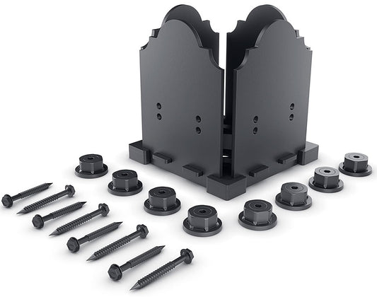OZCO 56608 Laredo Sunset 6x6 Post Base Kit, (1 per Pack)