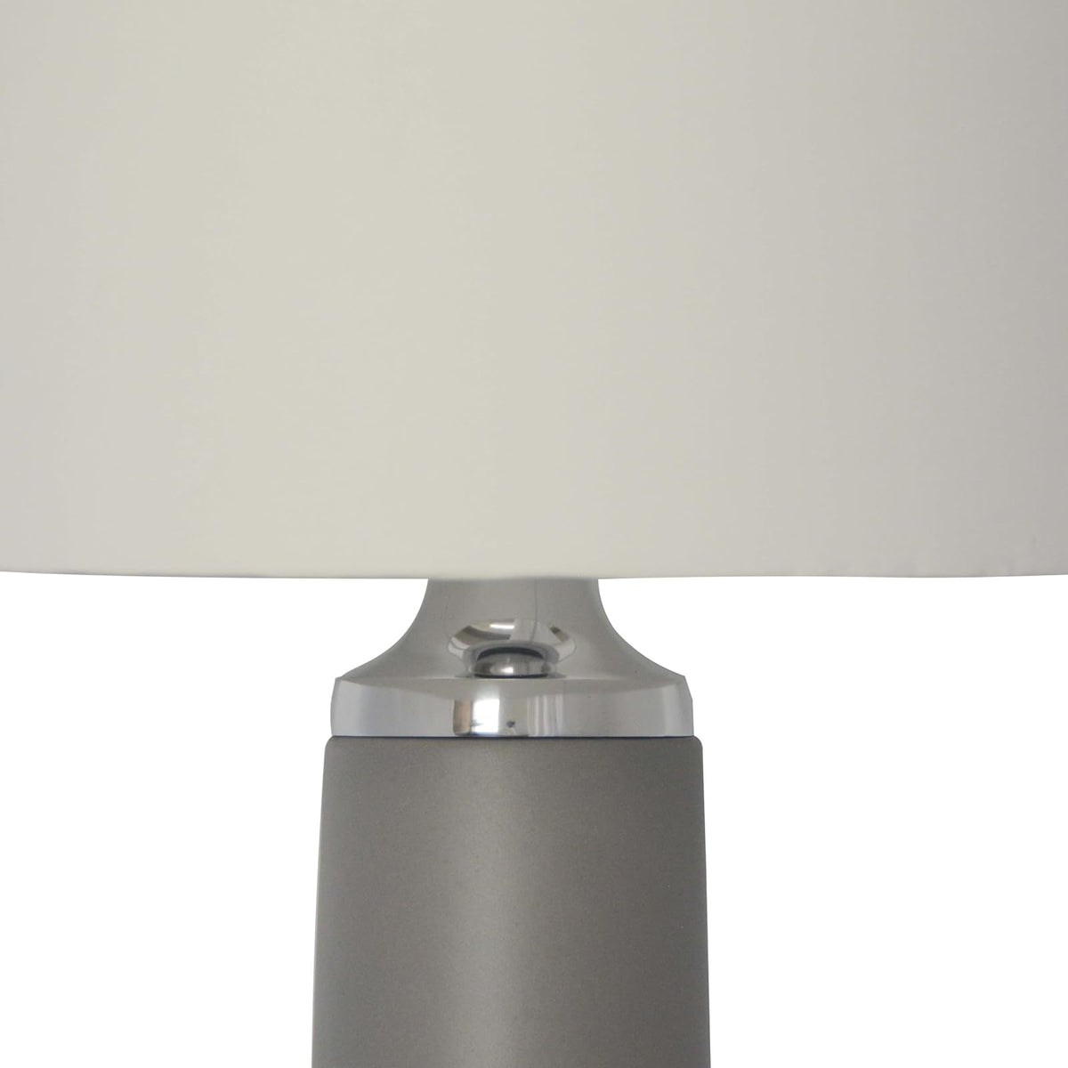Luzerna CM-0072 Lámpara De Mesa Ashley, Color Gris Calido Mate, 1 Unidad