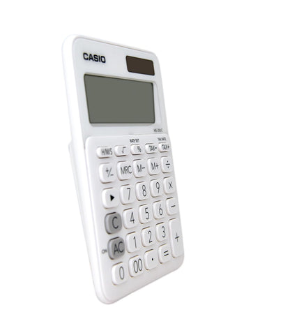 Casio Calculadora Escritorio | MS-20UC-WE | 12 dígitos | Blanca