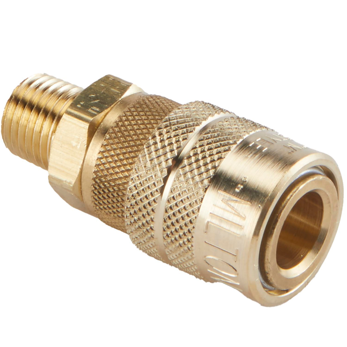 Milton (716) Acoplador de conexión rápida macho NPT M de 1/4" (industrial) de conexión rápida – Caja de 10