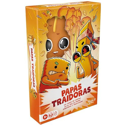 Hasbro Gaming Papas Traidoras Juego de Cartas, Juego dinámico con Rondas de 25 Minutos, para familias y Adultos, para 3 a 10 Jugadores, + 8 años