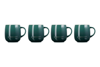 Le Creuset - Juego de 4 tazas de gres, 13 onzas cada una, Artichaut
