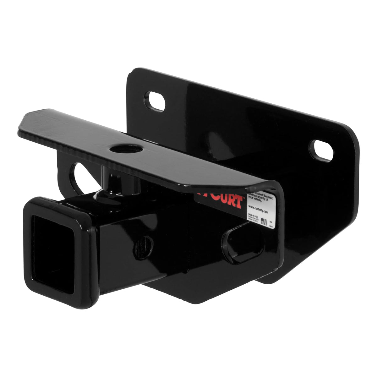 CURT Enganche de Remolque Clase 3 con Receptor de 2 in 13333 para Dodge Ram 1500/2500/3500, Negro