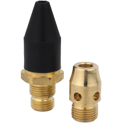 Pistola de aire resistente con boquilla de extensión de 4 pies, agarre de palanca, pistola de soplado de aire de seguridad compatible con OSHA NPT de 1/4 pulgadas, 159 (paquete de 5)