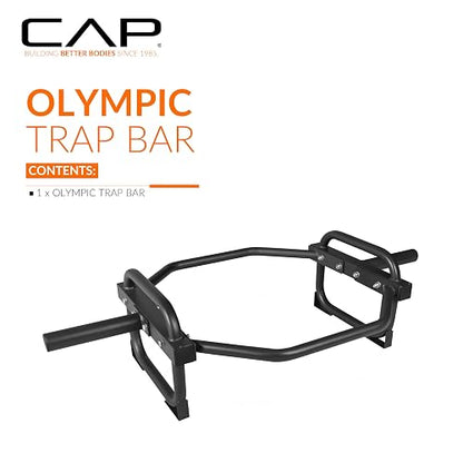 CAP Barbell - Barra de trampa olímpica y barra de hombros para peso muerto