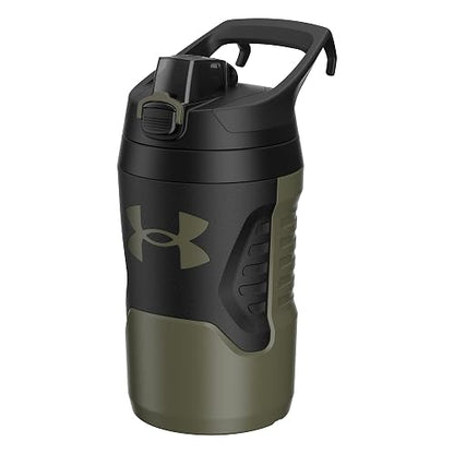 Under Armour - Botellas de agua aisladas de 32 onzas, jarra de agua deportiva con asa, gancho de cerca, resistente a fugas para béisbol, fútbol y más, botellas de agua de 32 onzas, botella de agua