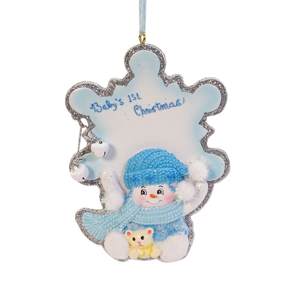 Kurt Adler - Figura Decorativa de Copo de Nieve para bebé, 10,16 cm