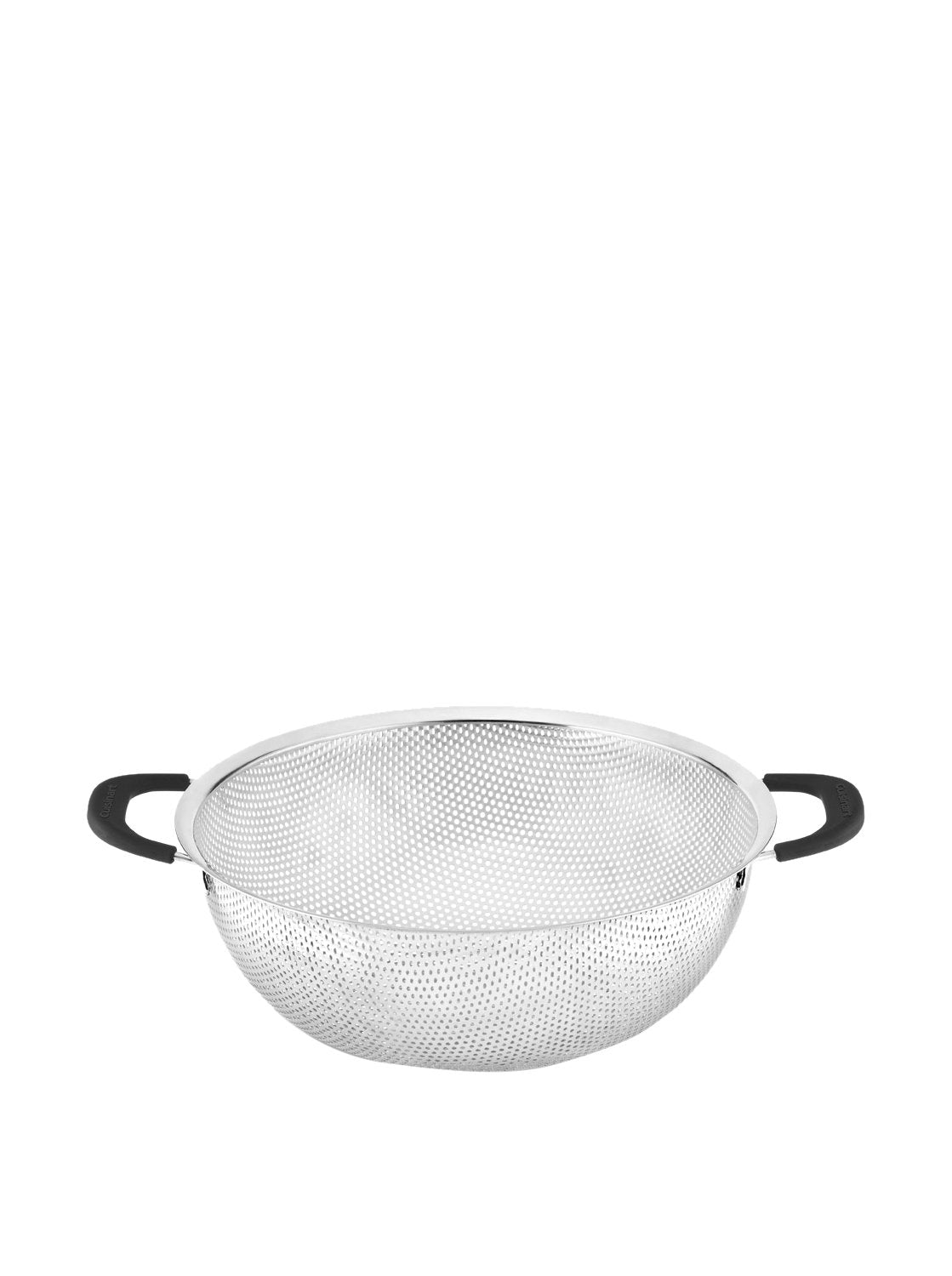 Cuisinart Colador Malla Acero Inoxidable 4.7 L Asas Suaves | Colador con capacidad 4.73L,Construcción de acero inoxidable,Asas de agarre suave,Aptas para lavavajillas,Base antideslizante