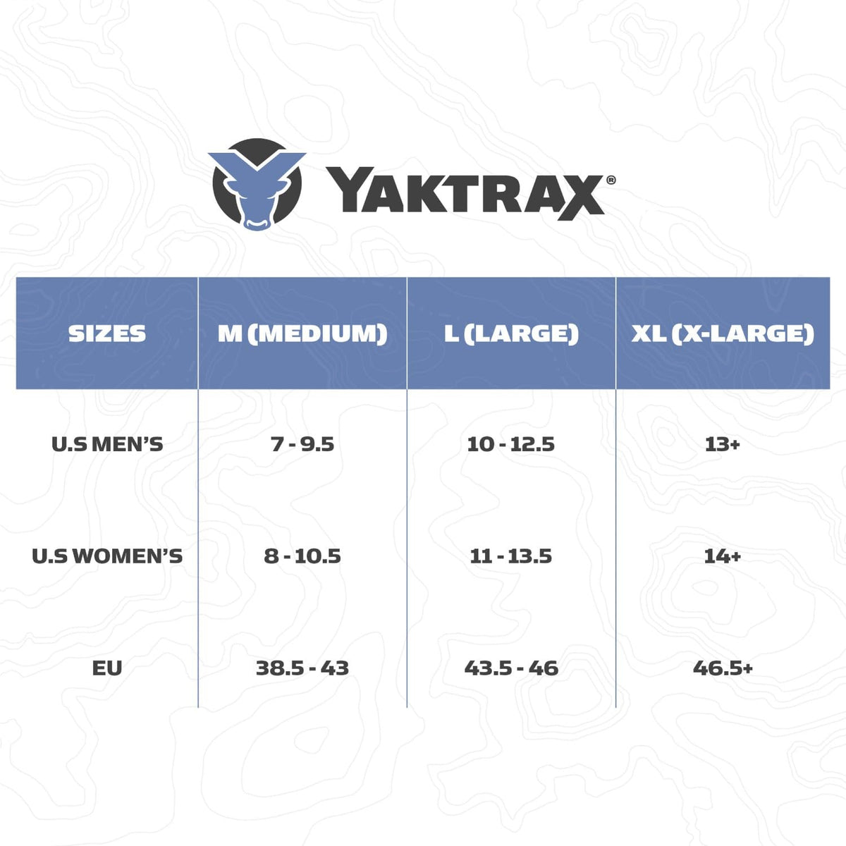 Yaktrax Adventure Grip - Dispositivo de tracción de Invierno Duradero con Puntas de Acero Inoxidable para Hielo y Nieve, Parte Superior de Goma termoplástica Flexible, se Adapta a Varios Calzados,