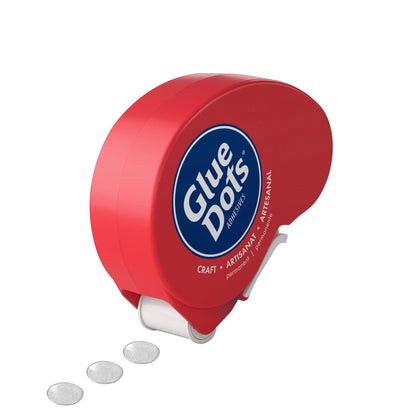 Glue Dots Clear Dot Disposable Dispenser-Craft .375" 200/Pkg
