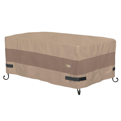 Duck Covers Elegant Rectangular Fire Pit Cover, 56" L x 38" W x 24" H
