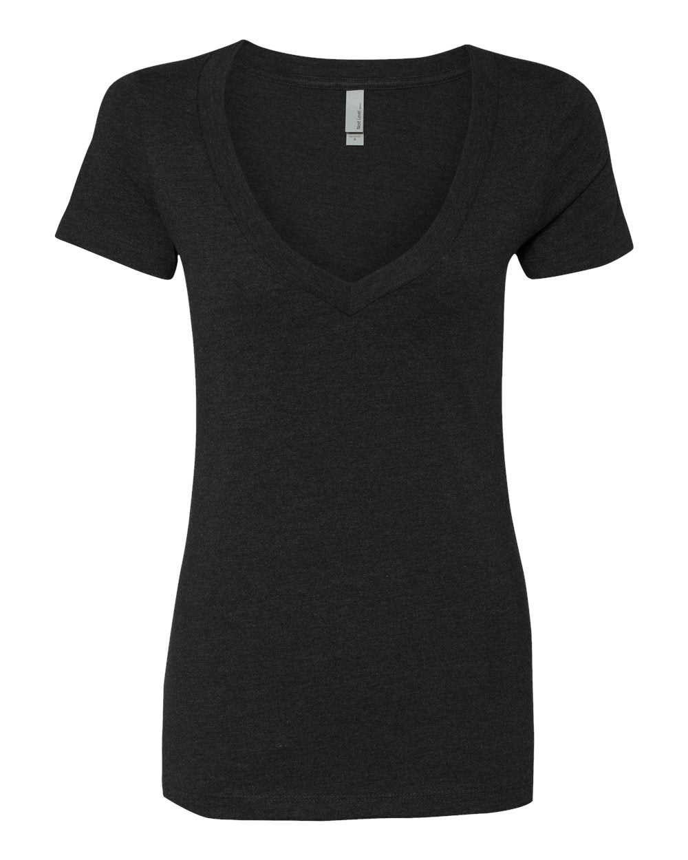 Clementine Women's Deep V-Neck tee, Scarlet, Small