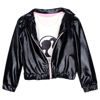 Barbie Conjunto Top + Chamarra + Falda Babie Conjunto 3 piezas Niñas