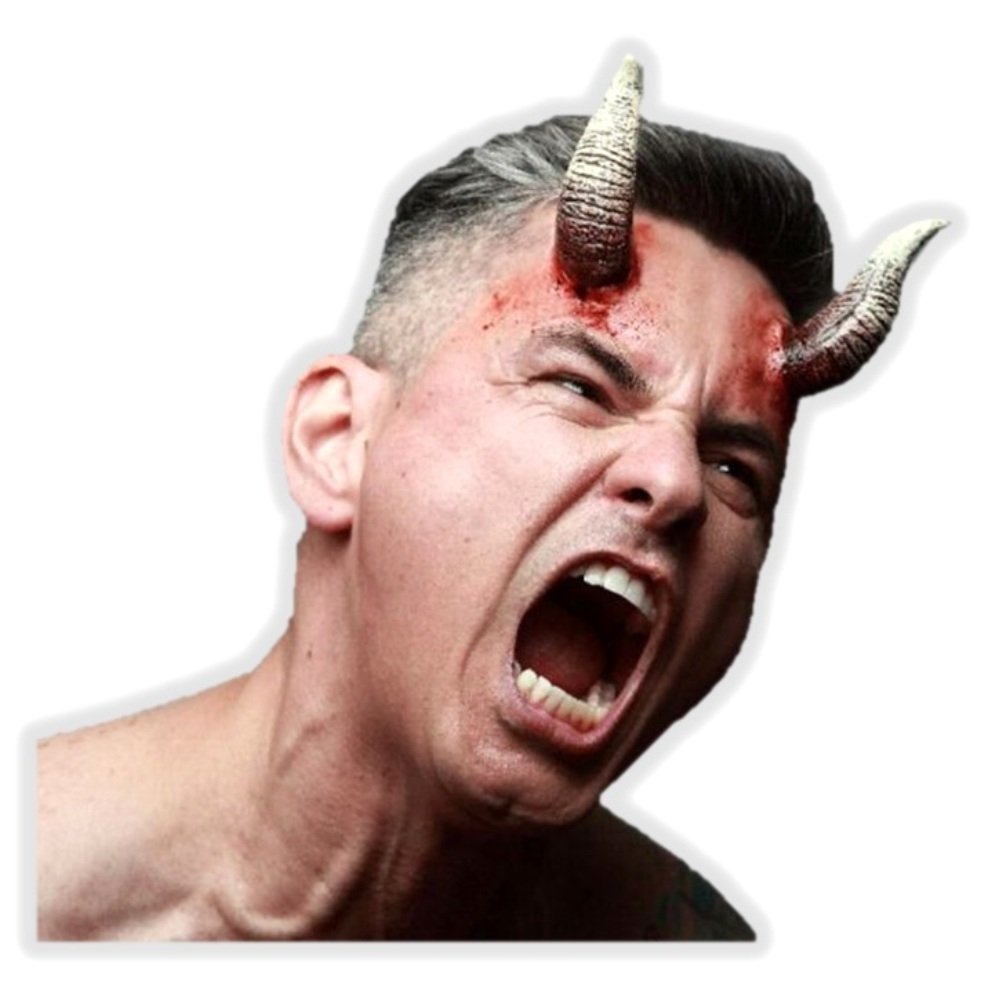 Appliance - Demoniak Horns, Aplicación de Cuernos, Pegatina de Látex de Diablito Ideal para Maquillaje de Halloween y Fiesta de Disfraces