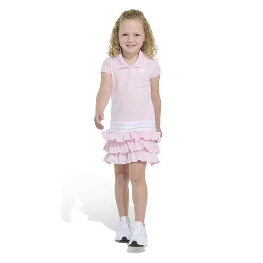 adidas Vestido Polo de Manga Corta para niña