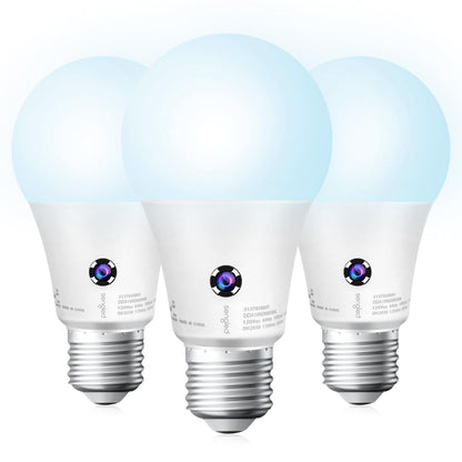 Sengled - Bombillas de luz LED A19 para exteriores, paquete de 3 bombillas con sensor LED A19, luz diurna de 5000 K, 1200 lúmenes, equivalente a 75 W, 10,5 W, base E26, bombillas de fotocélula