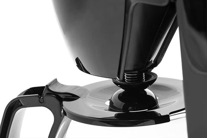 TAURUS COFFEE MAX 6, Cafetera de Goteo con Filtro Permanente, 600 ml, Cafetera 6 Tazas, Anti-goteo, 650 W, Jarra de vidrio, Placa calefactora, Interruptor luminoso
