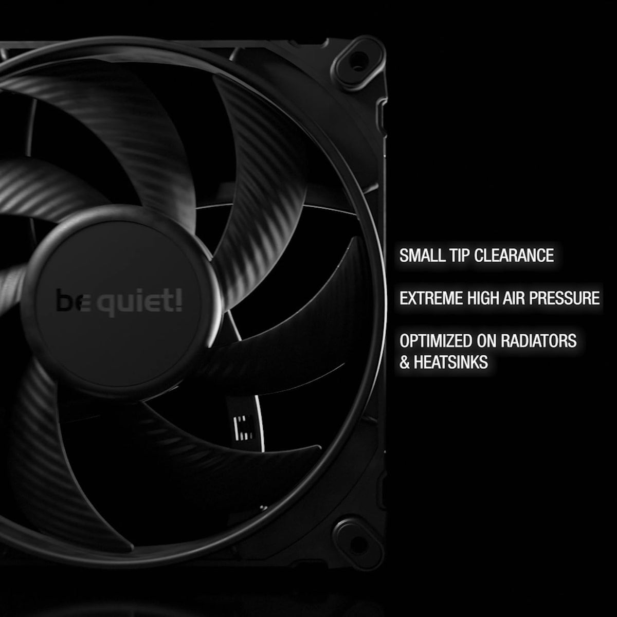 ¡Be quiet! Silent Wings Pro 4 120 mm PWM 3000 RPM Ventilador de refrigeración de bajo ruido premium | 4 pines | BL098