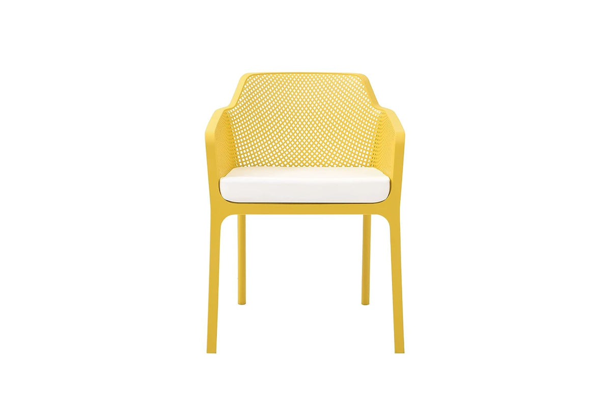 Alterego Silla de Exterior Tampico, Color Amarillo