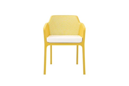 Alterego Silla de Exterior Tampico, Color Amarillo