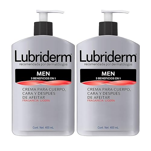 Lubriderm Men 3 en 1 Crema corporal 400ml 2 PACK