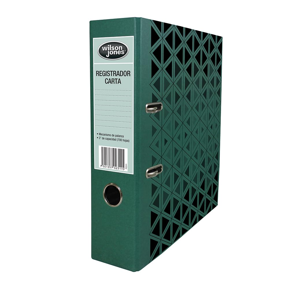 Wilson Jones Registrador Carta. 3" Capacidad de hasta 700 hojas. 20 pza. P2311