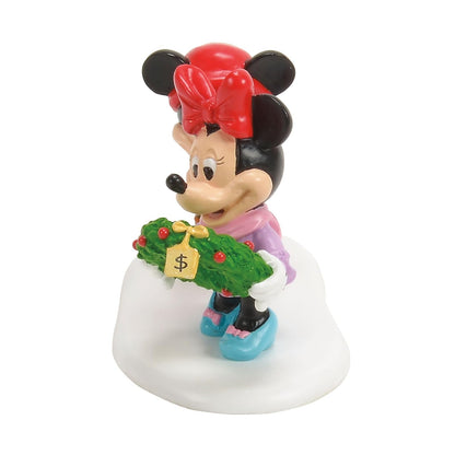 Department 56 Disney Mickey's Mistletoe Surprise 2.5 H Accesorio de Pueblo, Multicolor