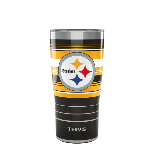 Tervis NFL Pittsburgh Steelers-Hype Stripes - Vaso aislado de 20 onzas, acero inoxidable