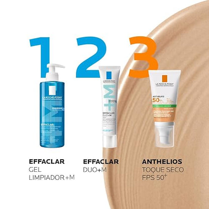 La Roche-Posay Anthelios UVMUNE 400 Oil Control Gel-Crema con Color y FPS 50+, Protector Solar Facial Matificante para Piel Grasa, Resistente al Agua, 50 ml