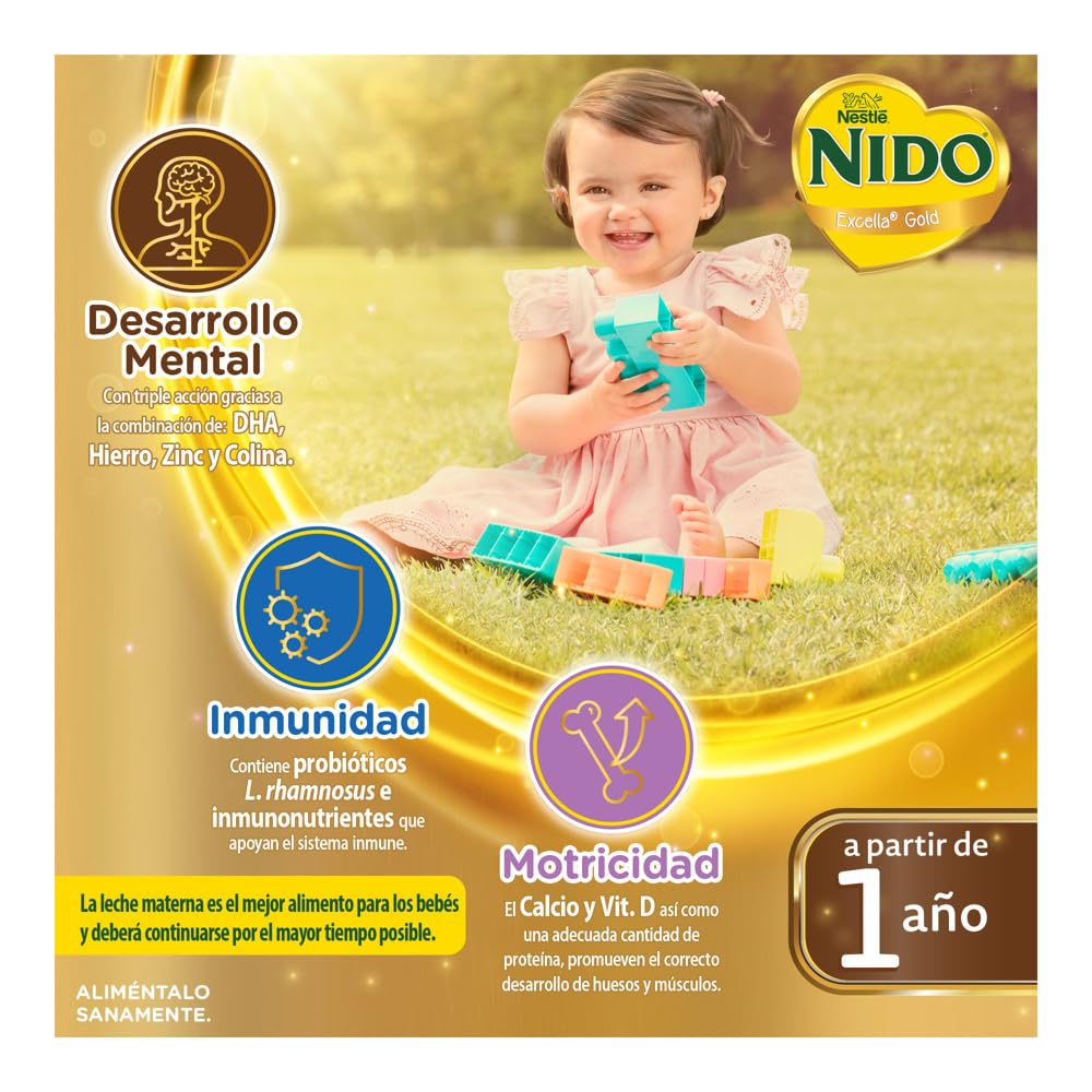 Nido Excella Gold 1+ Alimento Para Niños de Corta Edad Lata de 1.4 kg