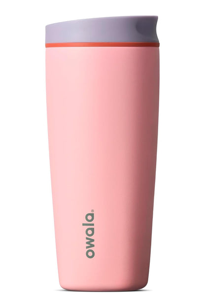 Owala Vaso Térmico SmoothSip Slider para Café, Acero Inoxidable - Sin mango - 20 Ounces - multicolor - fantasía (Sugar High)