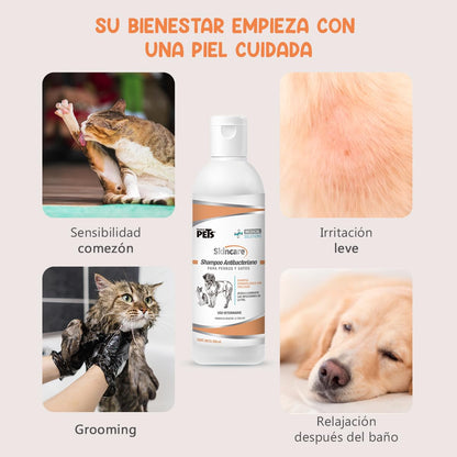 Fancy Pets Medical Solutions Skincare Shampoo para Perro y/o Gato con Problemas en la Piel por Microorganismos con 250 Mililítros