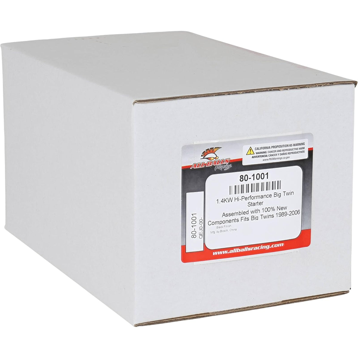 All Balls 80-1001 Big Twin Starter (1.4kw Black)