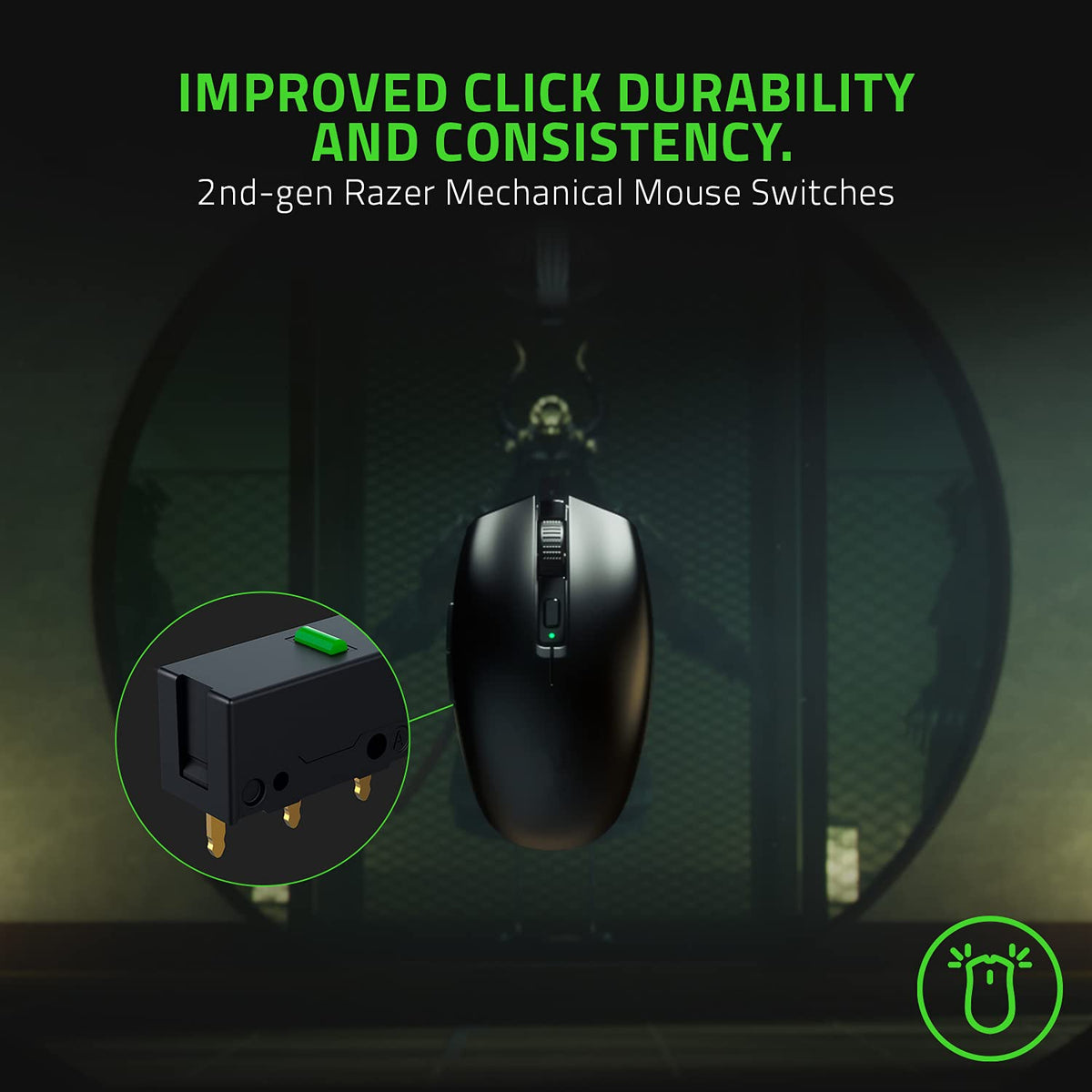 Razer Orochi V2 - Ratón inalámbrico para Juegos móvil, Ultraligero - con 2 Modos de Conexión Inalámbrica Hyperspeed Wireless y Bluetooth, Negro