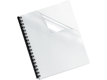 Fellowes 52043 Portadas Para Encuadernado, color Transparente, 216mm X 279mm, 25 Piezas - 25 unidades - Carta