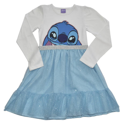Disney-Carsatoons Vestido Disney-CARSATOONS Stitch Manga Larga Vestido Informal Niñas