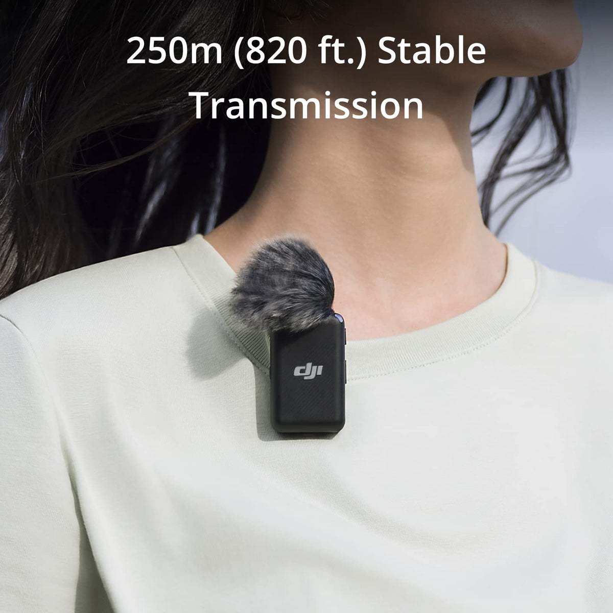 dji Micrófono (2 TX + 1 RX + Funda de Carga), micrófono inalámbrico Lavalier, Rango de 250 m, batería de 15 Horas, cancelación de Ruido, para PC, iPhone, Android, entrevista de grabación, Vlogs