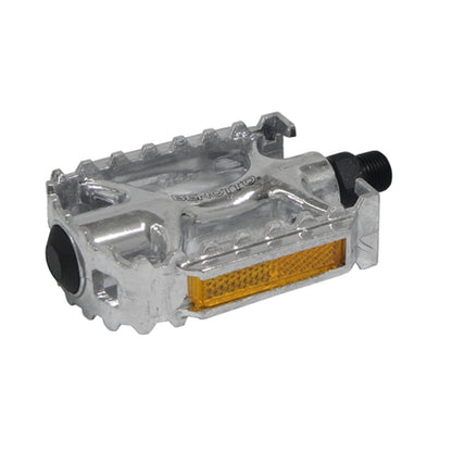 Benotto Pedal NWL-979 9/16 con Reflejantes Aluminio Plata