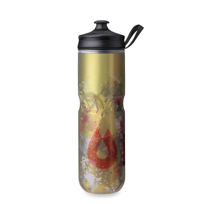 HydraPak Botella Polar Aislada para Deporte - Splash Gold - 0.7 Litros