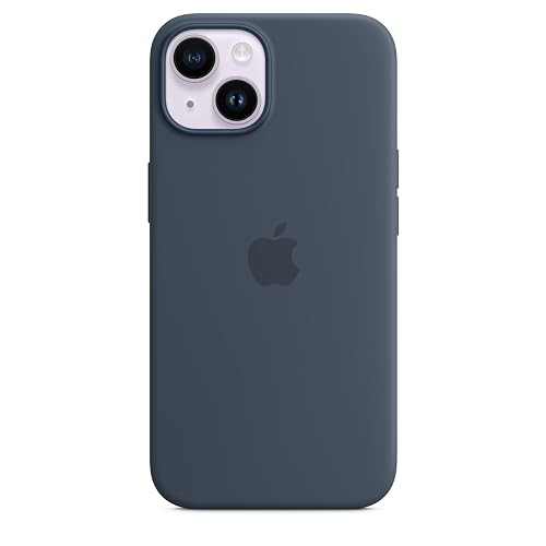 Funda de silicón con MagSafe para el iPhone 14 - Azul tormenta