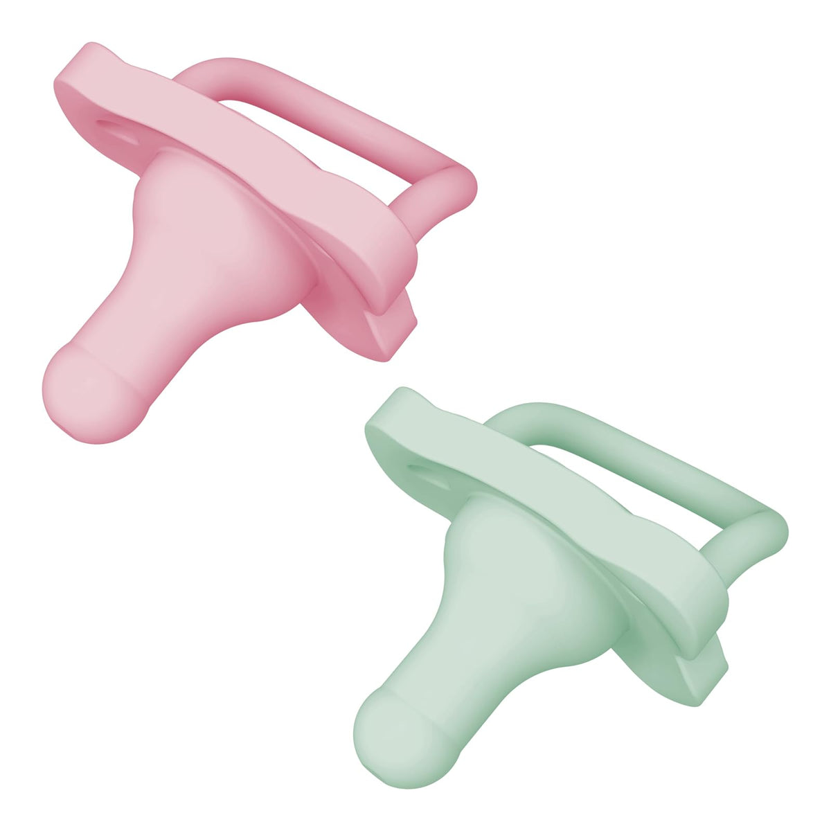 Dr. Brown's HappyPaci™ Chupón 100% silicona, paquete de 2, el color puede variar