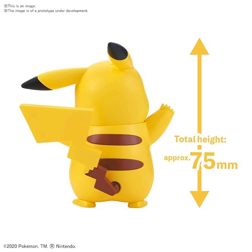 Bandai Mexico - Bandai Hobby - Kit de maquetas de Pokémon ¡Rápido! 01 Pikachu