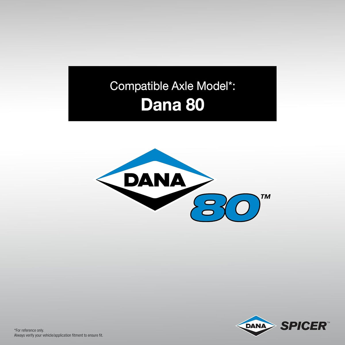 Spicer 10023537 Cubierta Diferencial Dana 80, 1 Paquete