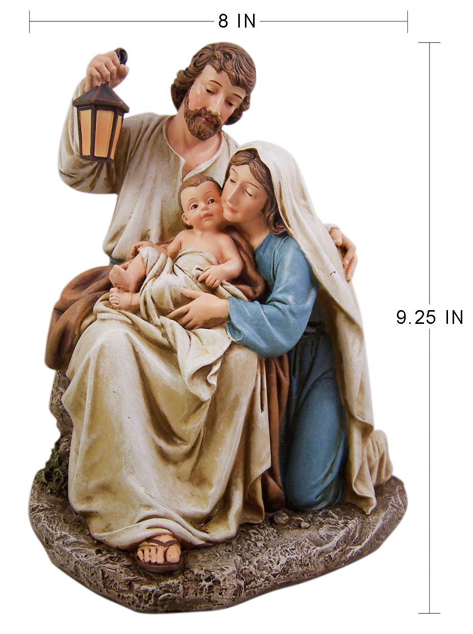 Avalon Gallery Figura de Resina de Adviento y Navidad, 9.25 Pulgadas, bendita Familia