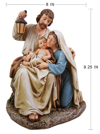 Avalon Gallery Figura de Resina de Adviento y Navidad, 9.25 Pulgadas, bendita Familia